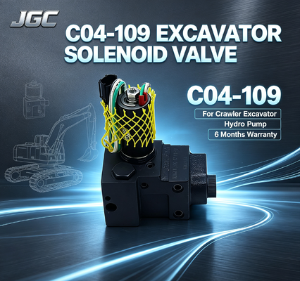 Beste Preis C04-109 Crawler Bagger Pumpe Solenoidventil für für Wasserpumpe Baumaschinen 6 Monate Garantie