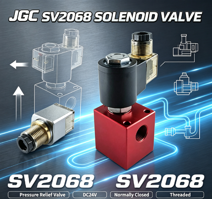 SV2068 Hydraulisches Magnetventil Kugelhahn Druckentlastungsventil Gewindepatrone DC24V Normalerweise geschlossenes Druckhalteventil