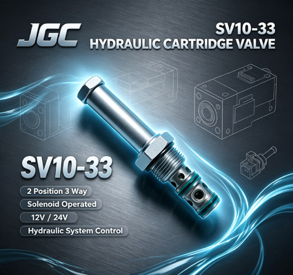 SV10-33 Magnetkopfgerät 2 Position 3 Weg Hydraulische Magnetkopfpatrone 12V 24V
