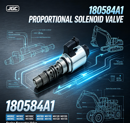 180584A1 Proportional-Magnetventil für MX80C MX90C MX100C MX100 MX110 MX120 MX135 Motorbagger Ventil Ersatzteile