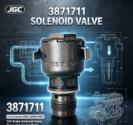 3871711 Für Original ISM11 QSM11 M11 Dieselmotorbremse 12V Magnetventil für Baggerlader
