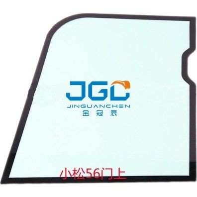 PC56-7 PC57 PC70-8 PC60-8 Baggerbeschläge, Glas des rechten Arms an der linken Tür hinter dem vorderen Windgetriebe