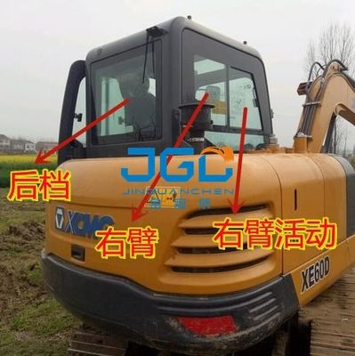 XE60D Bagger Windschutzscheibe, vordere untere Tür, Oberlicht, rechter Arm, gehärtetes Glas