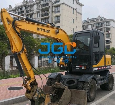 XYB75W-9 XYB75W-8T Bagger-Glaskabine vorne untere Schiebetür auf der Rückseite des rechten Arms aus gehärtetem Glas