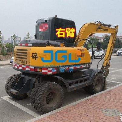 XYB75W-9 XYB75W-8T Bagger-Glaskabine vorne untere Schiebetür auf der Rückseite des rechten Arms aus gehärtetem Glas