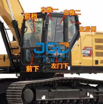 Bagger gehärtetes Glas 200 205 215C 235 245 275 305H Kabinenwindschutzscheibe