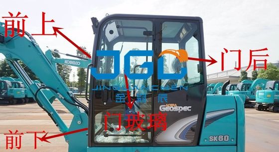 Front Gear Rear Door And-Fenster-linke und rechte oberer und untererer Arm-Windschutzscheibe des Bagger-SK60-8