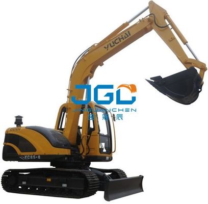 YC85-8 Bagger Front Gear Rear Block Left und rechte Türen und obere und unterere Windschutzscheibe Windows