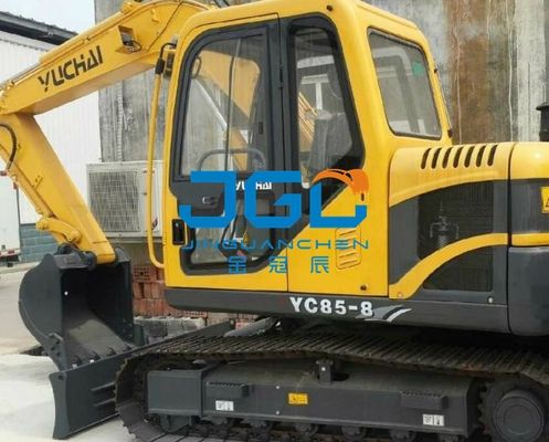 YC85-8 Bagger Front Gear Rear Block Left und rechte Türen und obere und unterere Windschutzscheibe Windows