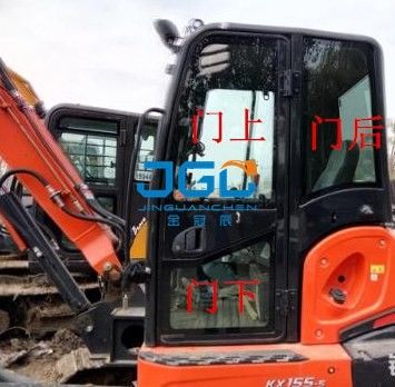 KX155-5 Bagger Vorderausrüstung Hinterwindschutzscheibe, linke und rechte Türen und Fenster