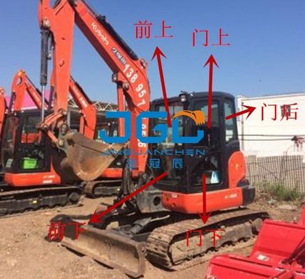 KX165-5 Bagger Front Gear Rear Block Left und rechte Türen und obere und unterere Windschutzscheibe Windows