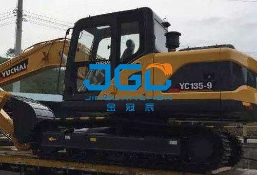 YC85-9 150 360 230 135-9 Bagger Vorder- und Hinterwindschutzscheibe, linke und rechte Türen und Fenster