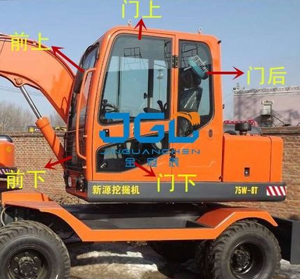 XY75W-9T 85W-8T Bagger Glas Türen und Fenster Links und Rechts Vorder und Hinter Scheinwerfer Windschutzscheibe