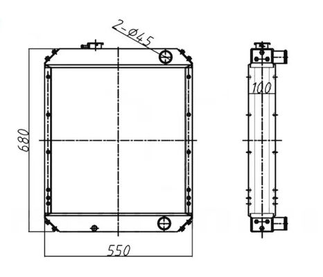 PC60-7C Aluminiumgräberradiator für PC60-7 PC60-7R-4D102 PC70-7 PC60-7E 201-03-72114