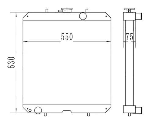 PC56 PC56-7 PC78US-6 PC78MR-6 Gräberradiator 21W-03-41110 21W-03-41000