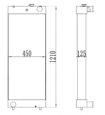 PC300-8 207-03-75121 Heizkörper für Baggerfabrik Direktverkauf Hochpräzision