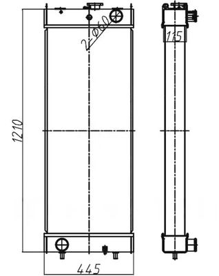 PC360-8 PC360LC-8 207-03-75121 Für den Verkauf von Baggerradiatoren