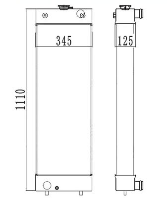 OEM-Qualität PC210-8 PC210LC-8 PC210-8K PC230-8K PC200-8 Baggerradiator bis 20Y-03-41651