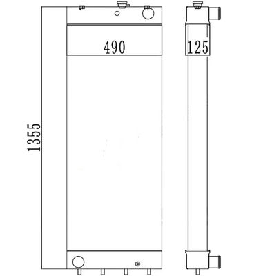 208-03-7511-8 PC450LC-8 PC450-7EO PC450LC-7EO Radiator für die Baggermaschine