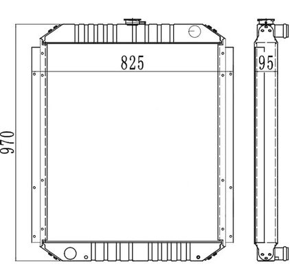 Ausbauerradiator PC200-6 PC210-6 PC200LC-6 PC210LC-6 20Y-03-21510