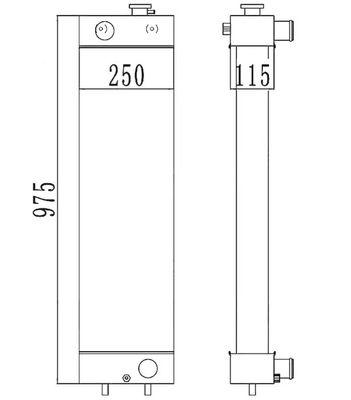 PC128-8 PC128-6 PC128US-2 PC138US-2 Bagger Heizkörper 22B-03-13110