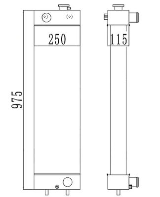22B-03-13110 PC128-8 PC128-6 PC128US-2 PC138US-2 Baggerradiator