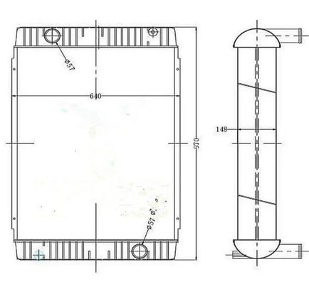 Hochwertiger Heizkörper 11110705 EC240B EC290B für Bagger