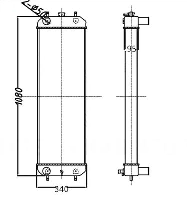 Aluminiumradiator ZAX200-3/ZAX210-3 Baggerradiator 4625641/4693832