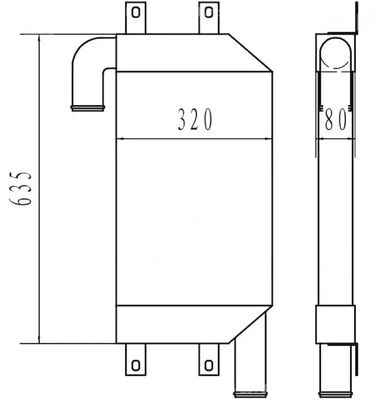 210-8124 E320CX E320C Zwischenkühlgerät Ladeluftkühlgerät für Bagger