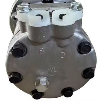 Luftkonditionierender Kompressor YX91V00002F2 für Bagger SK135SR SK200SR SD7H13 Motor 24V