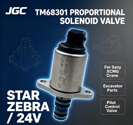 STAR ZEBRA TM68301 Baggerteile Neuer Thomas Pilot-Proportional-Magnetventil für Sany XCMG Kran 24V für Einzelhandel