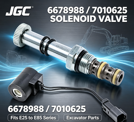Ein solenoidäres Ventil 6678988 7010625 für Bagger E25 E26 E27 E27Z E32 E32i E34 E35 E35i E35Z E37 E42 E45 E50 E55 E85