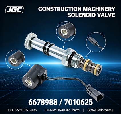 Ein solenoidäres Ventil 6678988 7010625 für Bagger E25 E26 E27 E27Z E32 E32i E34 E35 E35i E35Z E37 E42 E45 E50 E55 E85