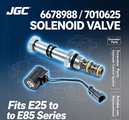 Ein solenoidäres Ventil 6678988 7010625 für Bagger E25 E26 E27 E27Z E32 E32i E34 E35 E35i E35Z E37 E42 E45 E50 E55 E85