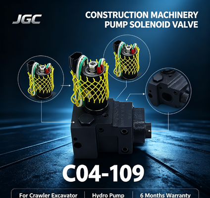 Beste Preis C04-109 Crawler Bagger Pumpe Solenoidventil für für Wasserpumpe Baumaschinen 6 Monate Garantie