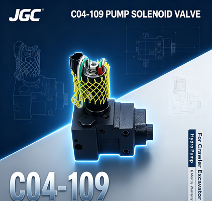 Beste Preis C04-109 Crawler Bagger Pumpe Solenoidventil für für Wasserpumpe Baumaschinen 6 Monate Garantie