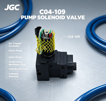 Beste Preis C04-109 Crawler Bagger Pumpe Solenoidventil für für Wasserpumpe Baumaschinen 6 Monate Garantie