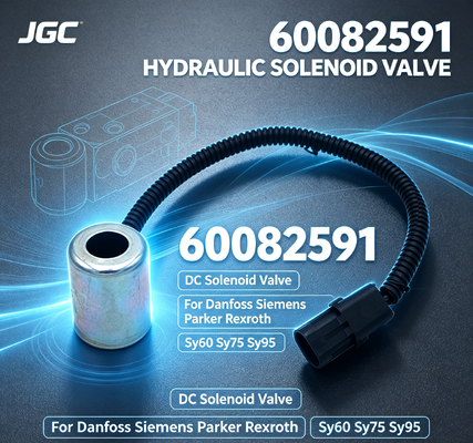 60082591 Hydraulische Ersatzteile Gleichstrom-Solenoidventil für den Danfoss Parker Rexroth Sy60 Sy75 Sy95