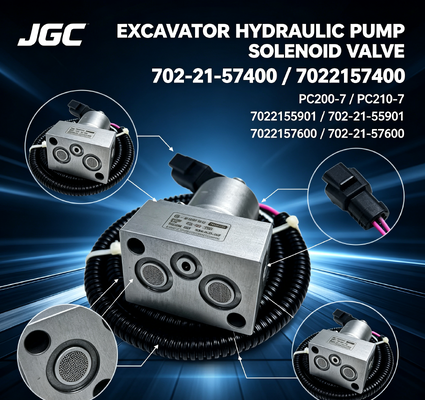 PC200-7 PC210-7 7022155901 7022157600 702-21-55901 702-21-57600 7022157400 Hydraulikpumpen-Magnetventil