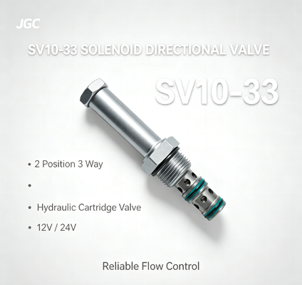 SV10-33 Magnetkopfgerät 2 Position 3 Weg Hydraulische Magnetkopfpatrone 12V 24V