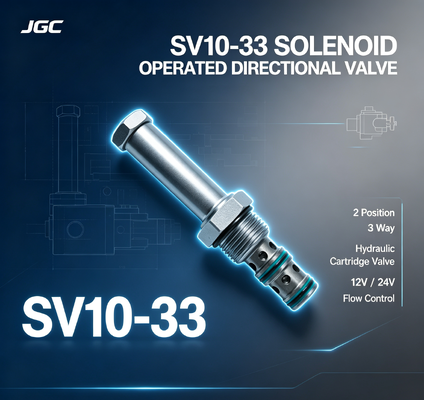 SV10-33 Magnetkopfgerät 2 Position 3 Weg Hydraulische Magnetkopfpatrone 12V 24V