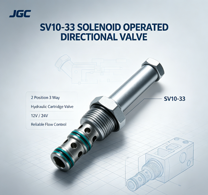 SV10-33 Magnetkopfgerät 2 Position 3 Weg Hydraulische Magnetkopfpatrone 12V 24V