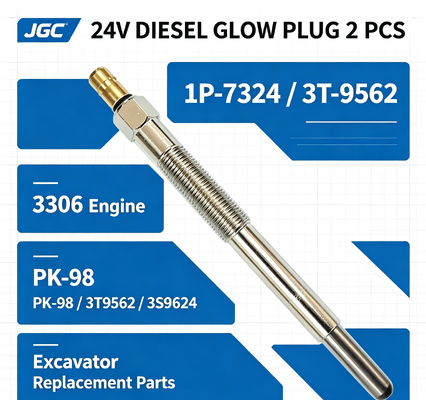 1P-7324 3T-9562 24V Glühkerze 2 Stück 3306 Motor SONOCMP Diesel Glühkerze für PK-98 3T9562 3S9624 7M1634 9H4577 Baggerteile