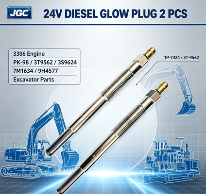 1P-7324 3T-9562 24V Glühkerze 2 Stück 3306 Motor SONOCMP Diesel Glühkerze für PK-98 3T9562 3S9624 7M1634 9H4577 Baggerteile