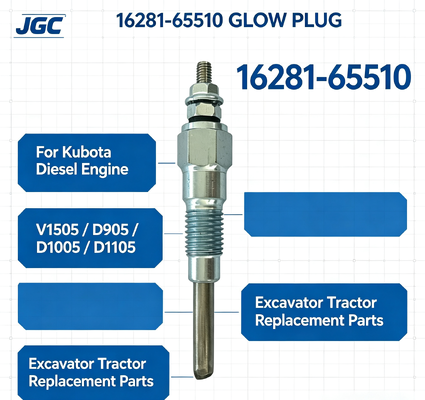 16281-65510 Glow Plug für Kubota Dieselmotor V1505 D905 D1005 D1105 Ersatzteile für Bagger-Traktoren