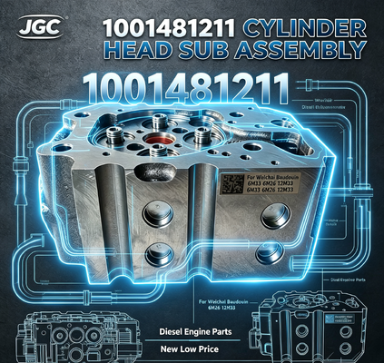 1001481211 Neuer niedriger Preis Zylinderkopf-Unterbaugruppe Zylinderkopf für Weichai Baudouin 6M33 6M26 12M33 Dieselmotoren