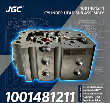 1001481211 Neuer niedriger Preis Zylinderkopf-Unterbaugruppe Zylinderkopf für Weichai Baudouin 6M33 6M26 12M33 Dieselmotoren