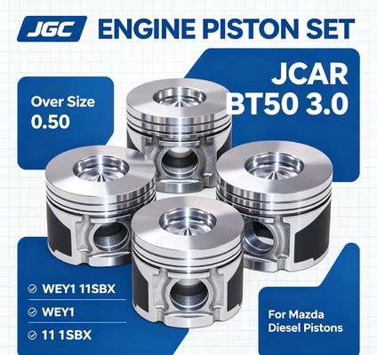JCAR BT50 3.0 Übergröße 0.50 WEY1 11SBX Montage für Mazda Diesel Kolben Zylinder-Kit Liner Liner Motor Kolben-Set