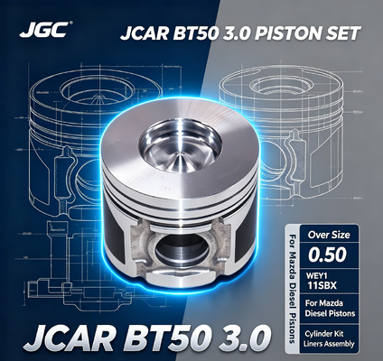 JCAR BT50 3.0 Übergröße 0.50 WEY1 11SBX Montage für Mazda Diesel Kolben Zylinder-Kit Liner Liner Motor Kolben-Set