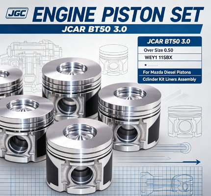JCAR BT50 3.0 Übergröße 0.50 WEY1 11SBX Montage für Mazda Diesel Kolben Zylinder-Kit Liner Liner Motor Kolben-Set